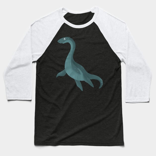 Nessie Baseball T-Shirt by BarracudApps